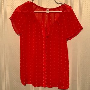 Old Navy Ladies Sheer Blouse